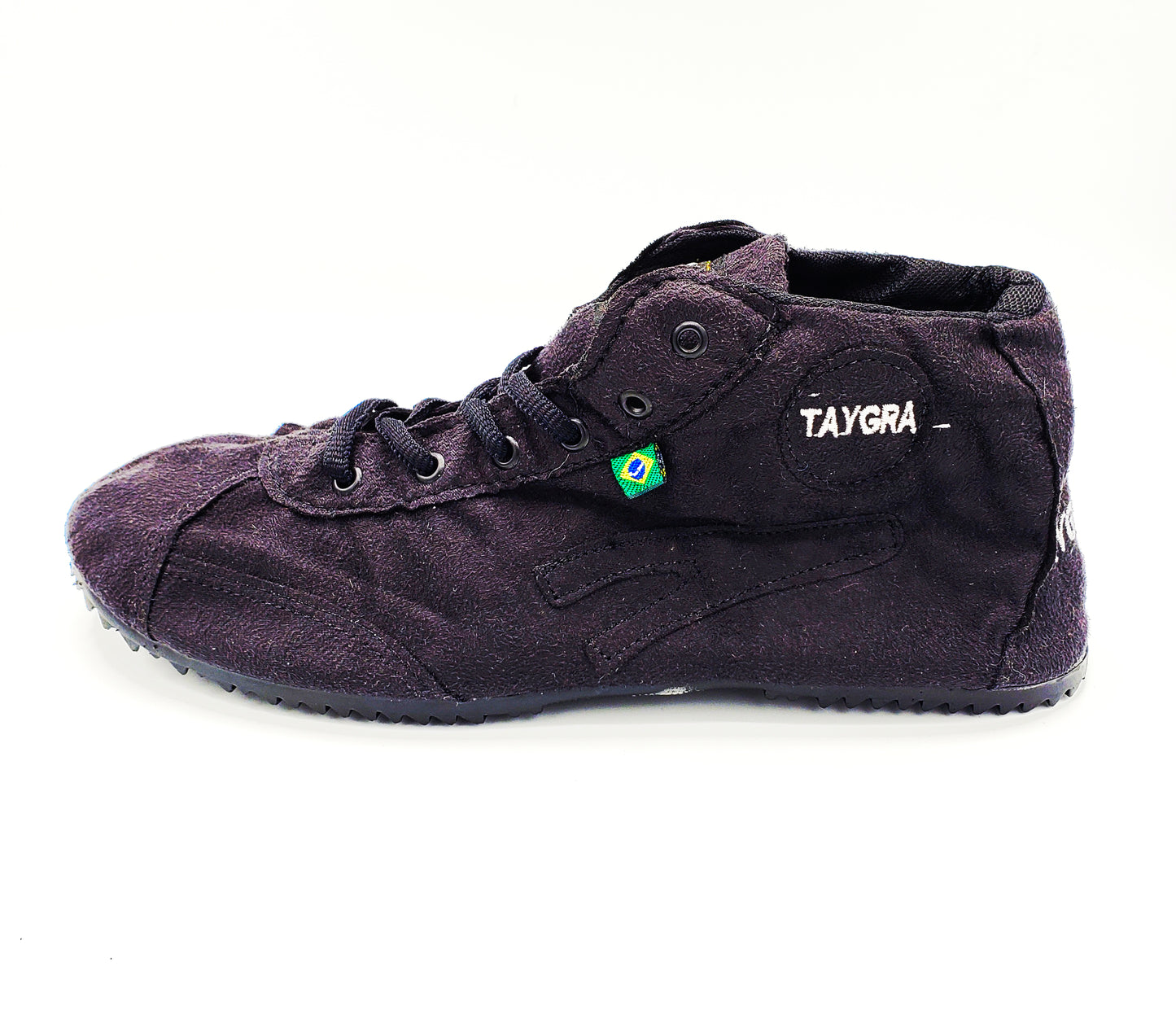 Black Vegan Suede High-top TAYGRA