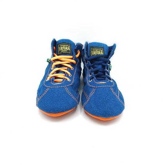 Jeans & Orange Mid-top TAYGRA