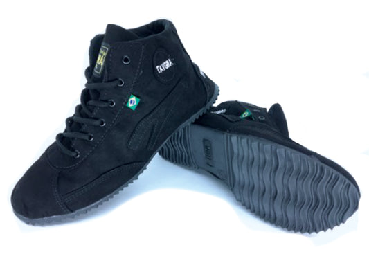 Black Vegan Suede High-top TAYGRA