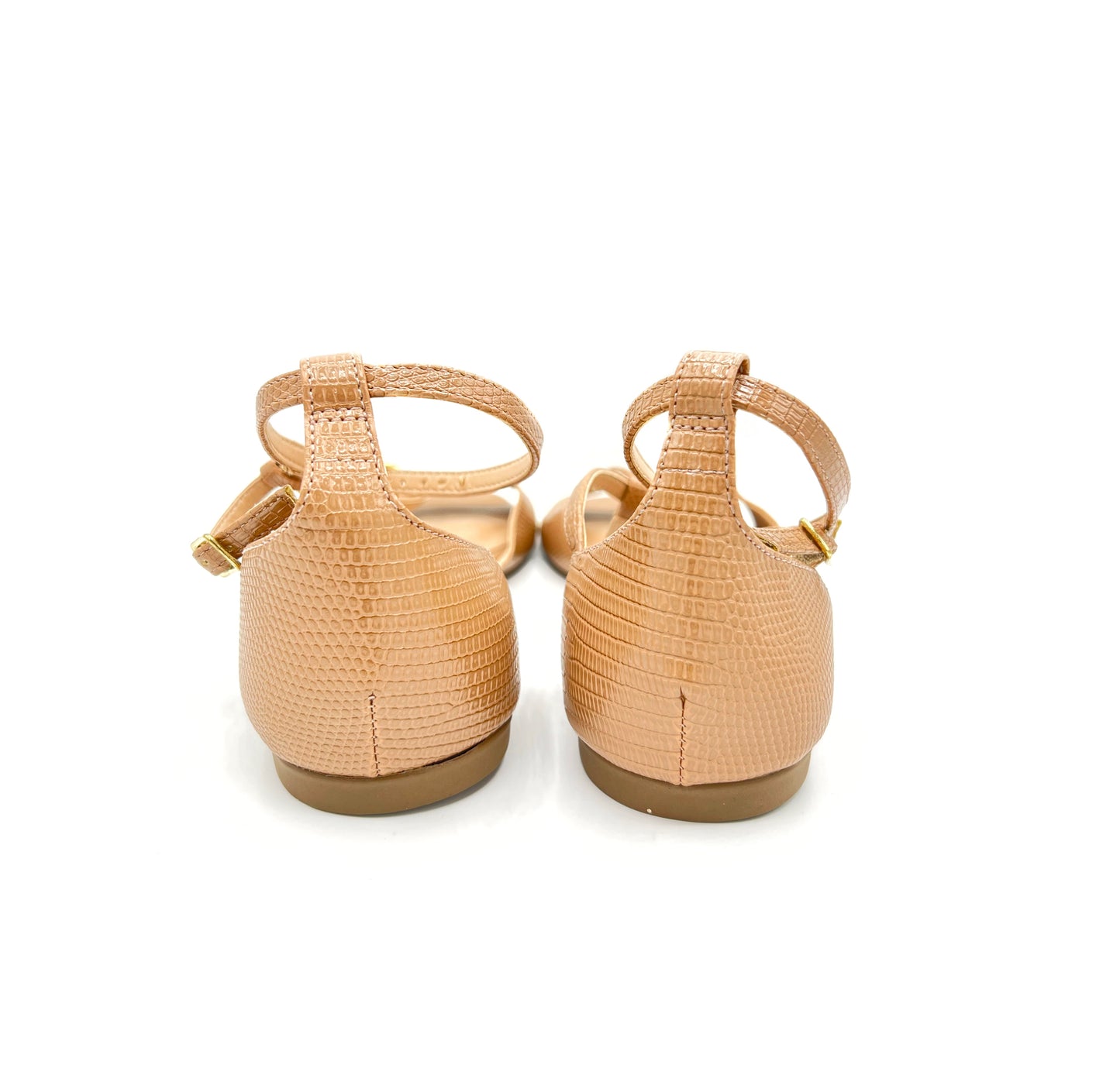 Tan Buckled Dance Sandal