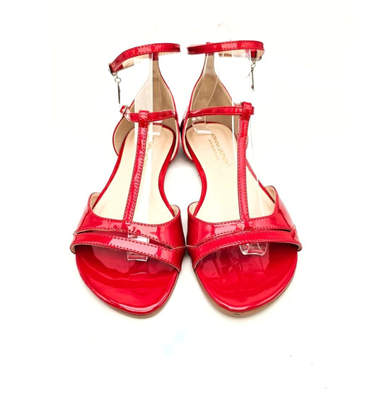 Red Buckled Dance Sandals