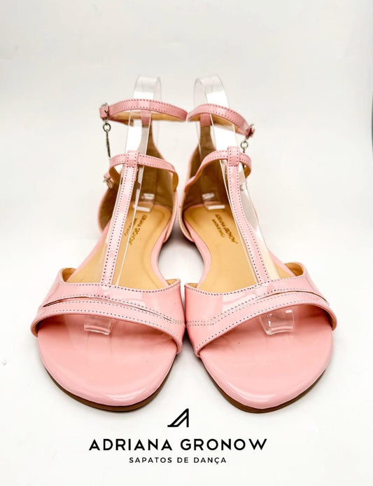 Rose Buckled Dance Sandals