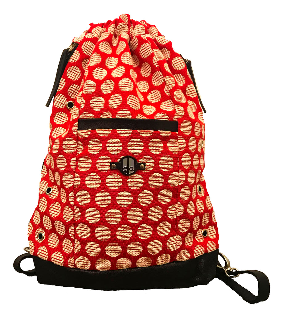 Red with White Polka Dots Ledal Bag