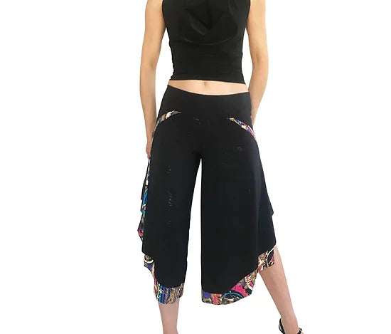 Turquoise, Purple & Gold Mariposa Pants