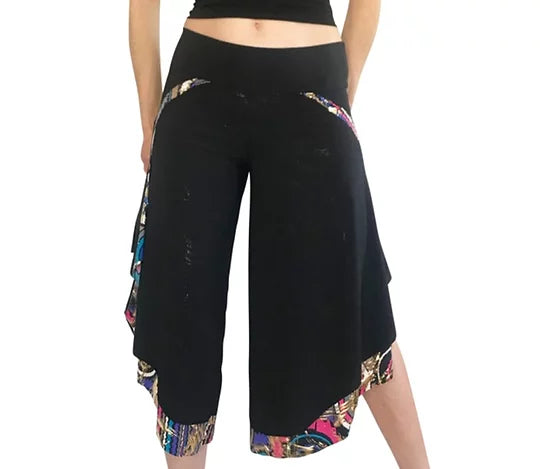 Turquoise, Purple & Gold Mariposa Pants
