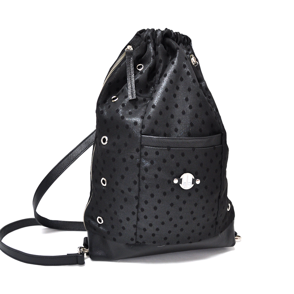 Shiny Black Dots LeDal Bag