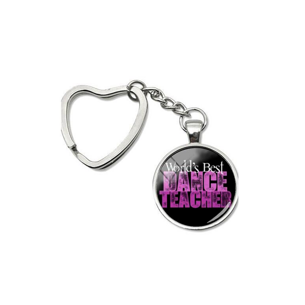 World´s Best Dance Teacher Key Chain - Black & Pink
